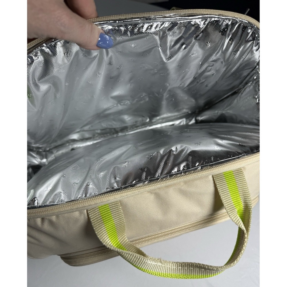 Picnic Bag Pack 4 Person‎ IBM company Hamper Cooler Mugs Plates Cutlery Travel - Picture 8 of 16